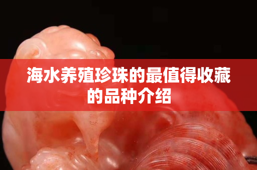 海水養殖珍珠的最值得收藏的品種介紹