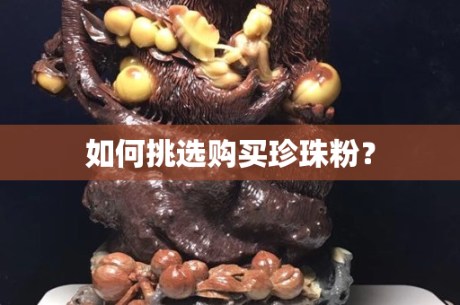 如何挑選購買珍珠粉？