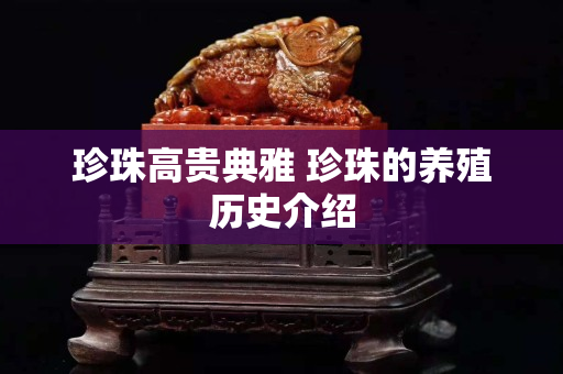 珍珠高貴典雅 珍珠的養殖歷史介紹