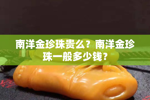 南洋金珍珠貴么？南洋金珍珠一般多少錢？