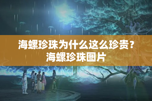 海螺珍珠為什么這么珍貴？海螺珍珠圖片