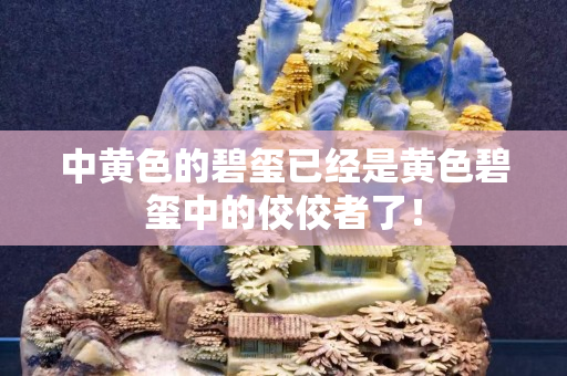 中黃色的碧璽已經(jīng)是黃色碧璽中的佼佼者了！