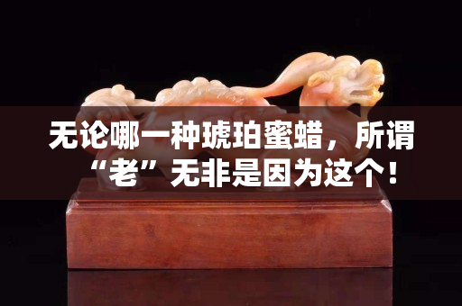 無論哪一種琥珀蜜蠟，所謂“老”無非是因為這個！