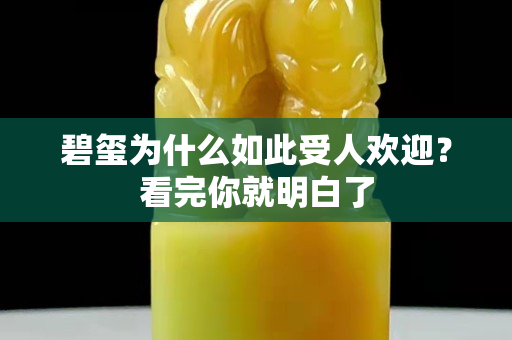 碧璽為什么如此受人歡迎？看完你就明白了