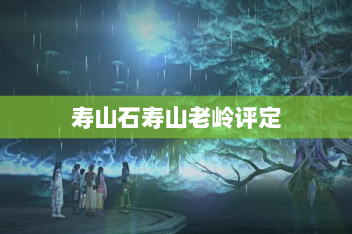 壽山石壽山老嶺評(píng)定