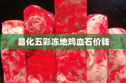 昌化五彩凍地雞血石價錢