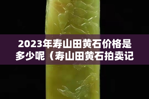 2023年壽山田黃石價格是多少呢（壽山田黃石拍賣記錄）