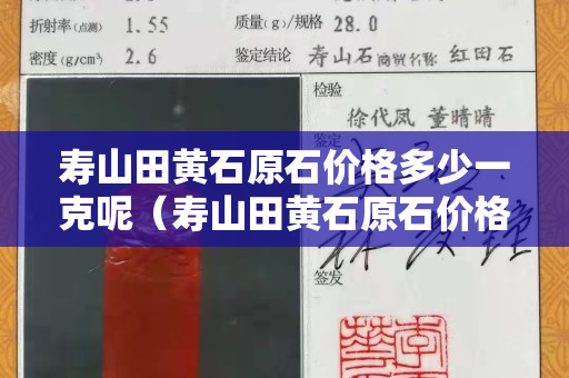 壽山田黃石原石價格多少一克呢（壽山田黃石原石價格多少一克呢視頻）