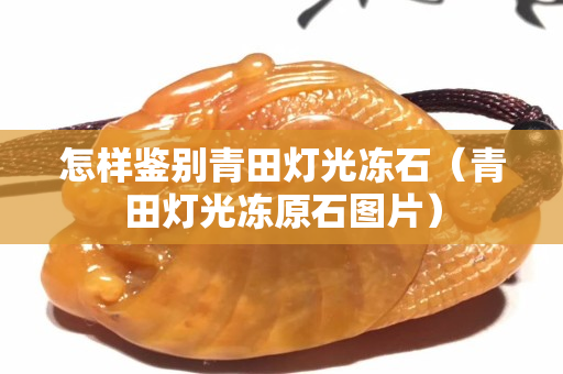 怎樣鑒別青田燈光凍石（青田燈光凍原石圖片）