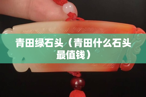 青田綠石頭（青田什么石頭最值錢）