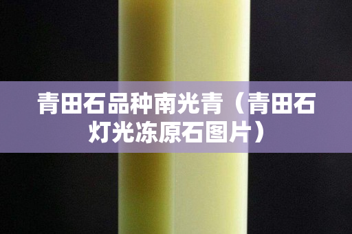 青田石品種南光青（青田石燈光凍原石圖片）