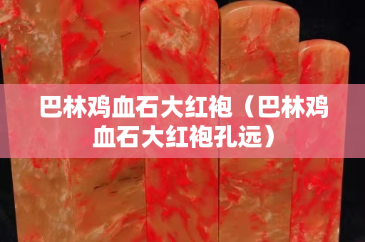 巴林雞血石大紅袍（巴林雞血石大紅袍孔遠）