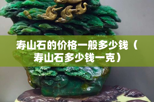 壽山石的價格一般多少錢（壽山石多少錢一克）