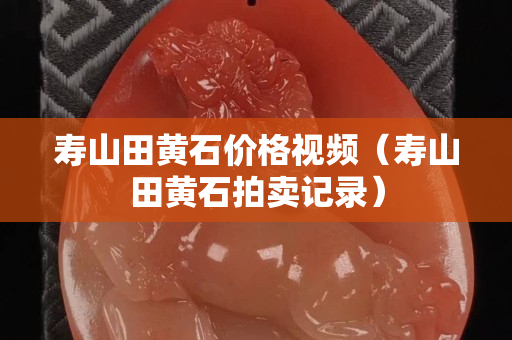 壽山田黃石價格視頻（壽山田黃石拍賣記錄）