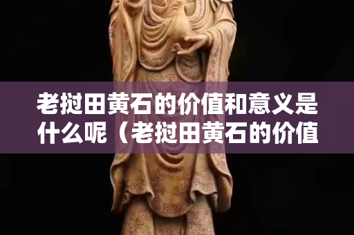老撾田黃石的價(jià)值和意義是什么呢（老撾田黃石的價(jià)值和意義是什么呢視頻）