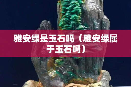 雅安綠是玉石嗎（雅安綠屬于玉石嗎）