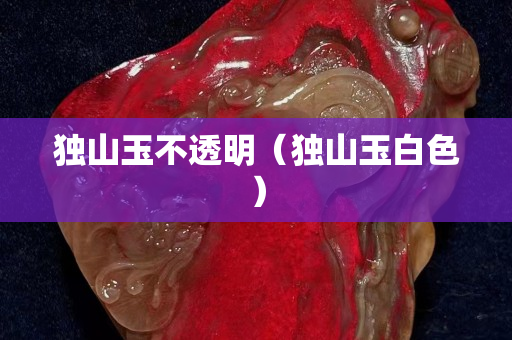 獨山玉不透明（獨山玉白色）