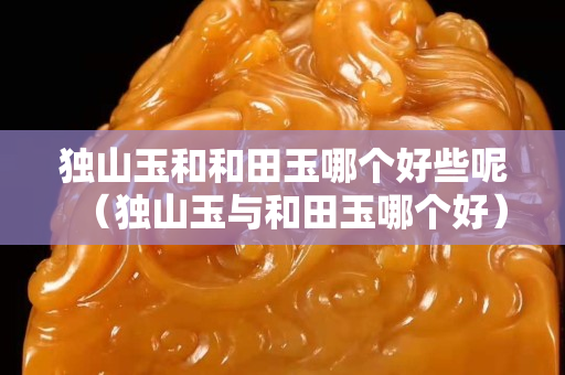 獨山玉和和田玉哪個好些呢（獨山玉與和田玉哪個好）