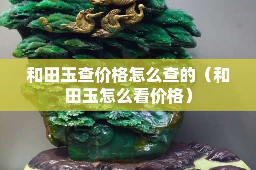 和田玉查價格怎么查的（和田玉怎么看價格）