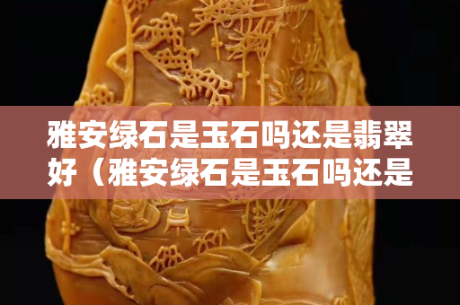 雅安綠石是玉石嗎還是翡翠好（雅安綠石是玉石嗎還是翡翠好呢）