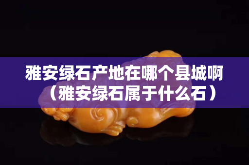 雅安綠石產地在哪個縣城啊（雅安綠石屬于什么石）