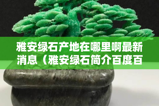 雅安綠石產地在哪里啊最新消息（雅安綠石簡介百度百科）