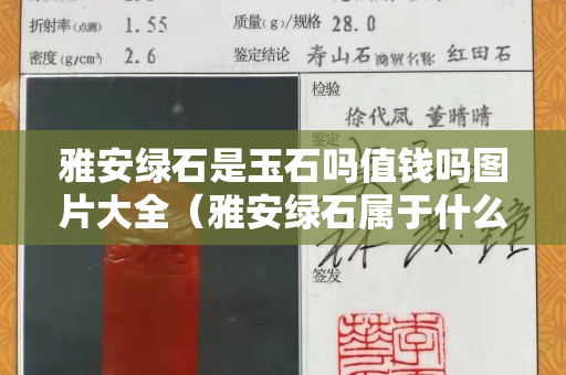 雅安綠石是玉石嗎值錢嗎圖片大全（雅安綠石屬于什么石）