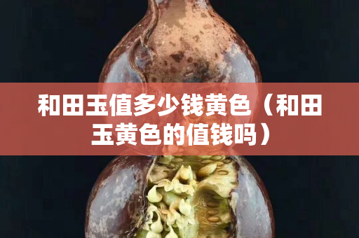 和田玉值多少錢黃色（和田玉黃色的值錢嗎）