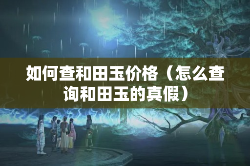 如何查和田玉價格（怎么查詢和田玉的真假）