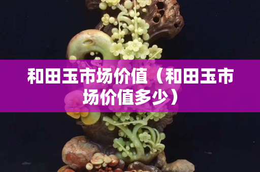 和田玉市場價(jià)值（和田玉市場價(jià)值多少）