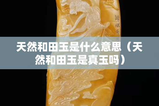 天然和田玉是什么意思（天然和田玉是真玉嗎）