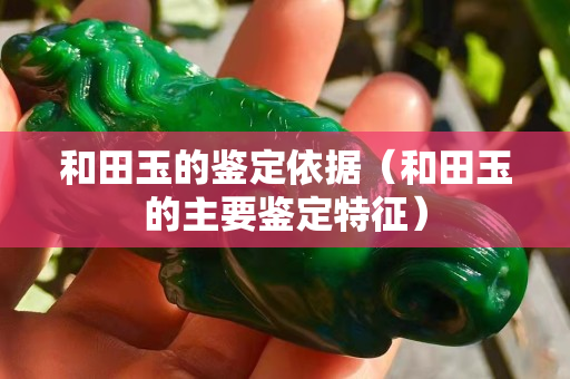 和田玉的鑒定依據（和田玉的主要鑒定特征）
