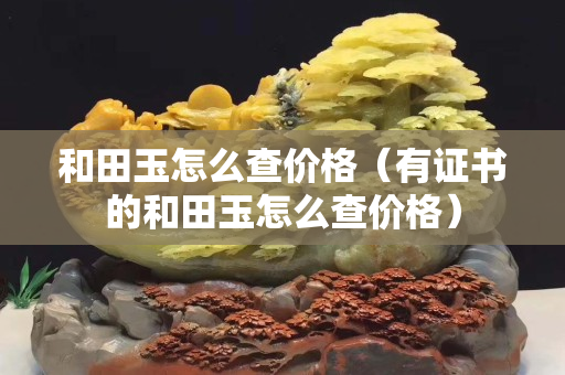 和田玉怎么查價格（有證書的和田玉怎么查價格）