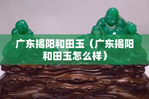 廣東揭陽和田玉（廣東揭陽和田玉怎么樣）