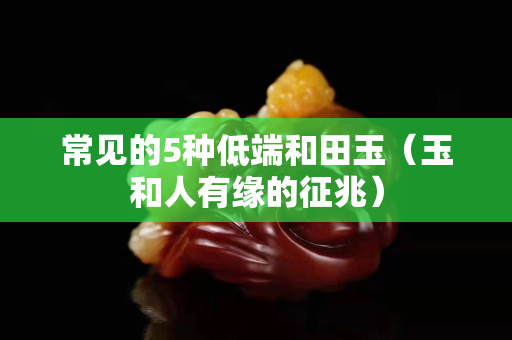 常見的5種低端和田玉（玉和人有緣的征兆）