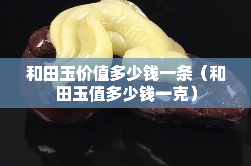 和田玉價值多少錢一條（和田玉值多少錢一克）