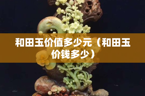 和田玉價值多少元（和田玉價錢多少）