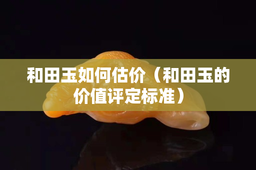 和田玉如何估價（和田玉的價值評定標準）