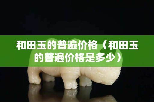 和田玉的普遍價格（和田玉的普遍價格是多少）