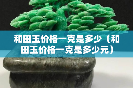 和田玉價格一克是多少（和田玉價格一克是多少元）