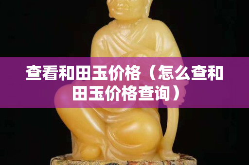 查看和田玉價格（怎么查和田玉價格查詢）