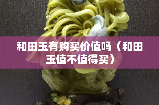 和田玉有購買價值嗎（和田玉值不值得買）