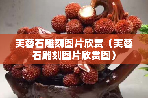 芙蓉石雕刻圖片欣賞（芙蓉石雕刻圖片欣賞圖）