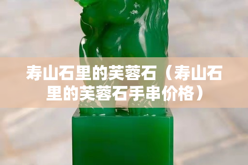 壽山石里的芙蓉石（壽山石里的芙蓉石手串價格）