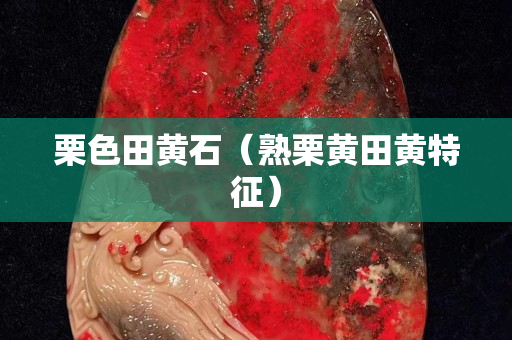 栗色田黃石（熟栗黃田黃特征）