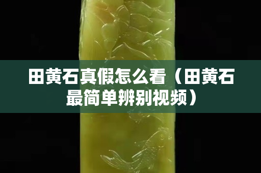 田黃石真假怎么看（田黃石最簡單辨別視頻）