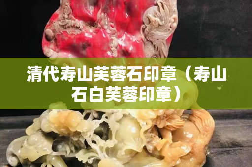 清代壽山芙蓉石印章（壽山石白芙蓉印章）