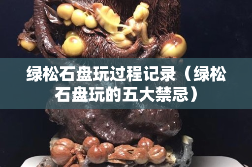 綠松石盤玩過程記錄（綠松石盤玩的五大禁忌）