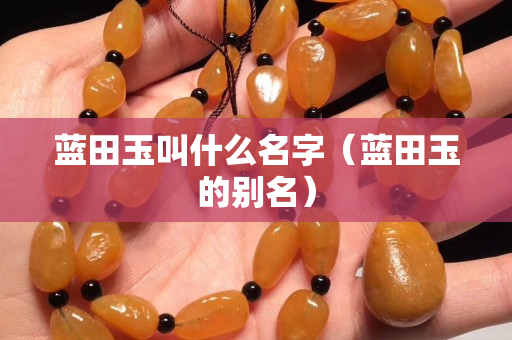 藍田玉叫什么名字（藍田玉的別名）