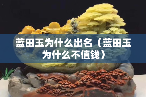 藍田玉為什么出名（藍田玉為什么不值錢）